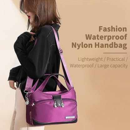 Women’s Anti-Theft Multi-Pocket Nylon Shoulder Bag