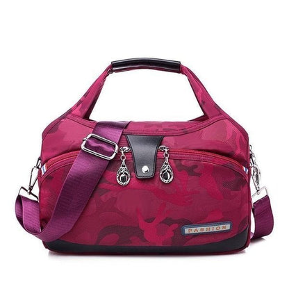 Women’s Anti-Theft Multi-Pocket Nylon Shoulder Bag