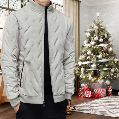 Men's Winter Casual Thickened Warm Stand-Up Collar Jacket