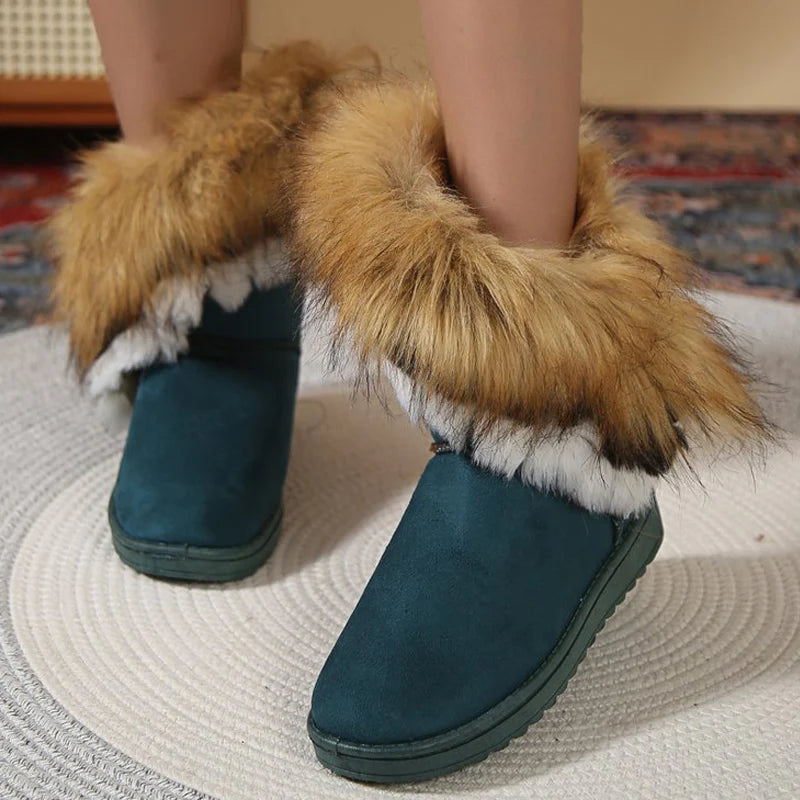 Women's Plush Laceless Boots