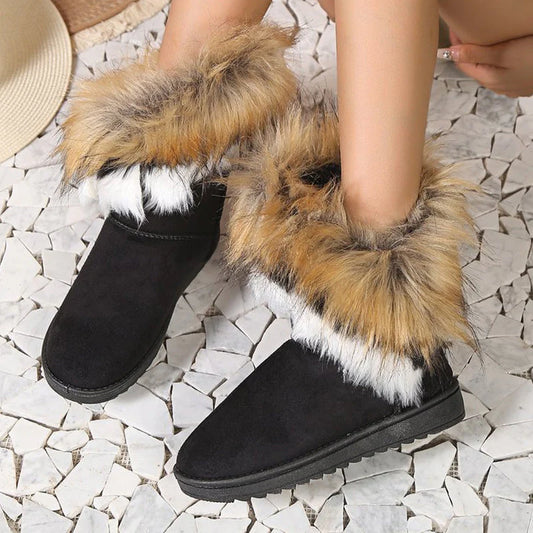 Women's Plush Laceless Boots