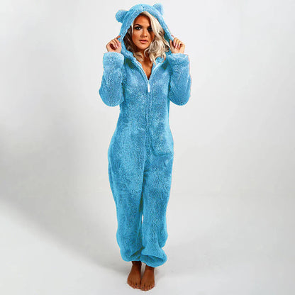 Plush Hooded Lounge Onesie