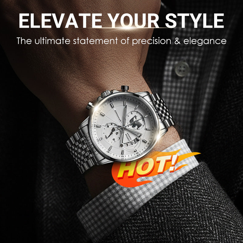 Men’s Maritime Globe Dial Quartz Watch