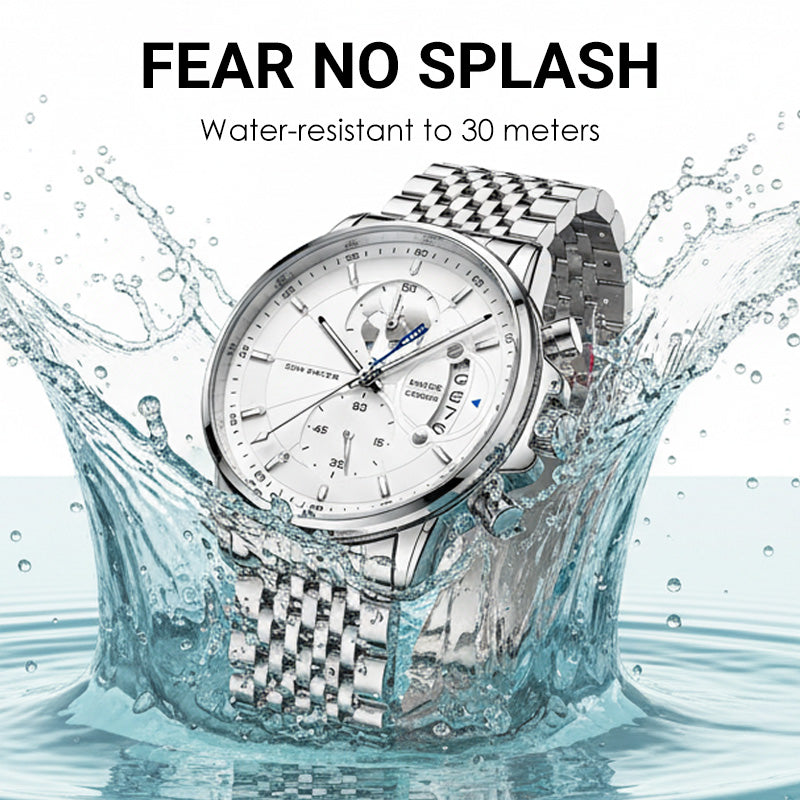 Men’s Maritime Globe Dial Quartz Watch