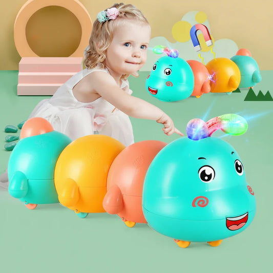 Electric Wiggling Caterpillar Light-Up Toy