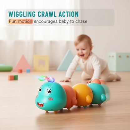 Electric Wiggling Caterpillar Light-Up Toy