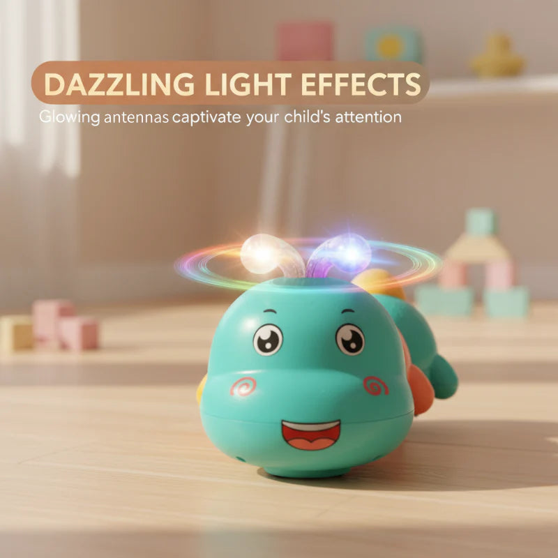 Electric Wiggling Caterpillar Light-Up Toy