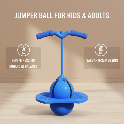 Pogo Jumper Balance Ball for Kids & Adults