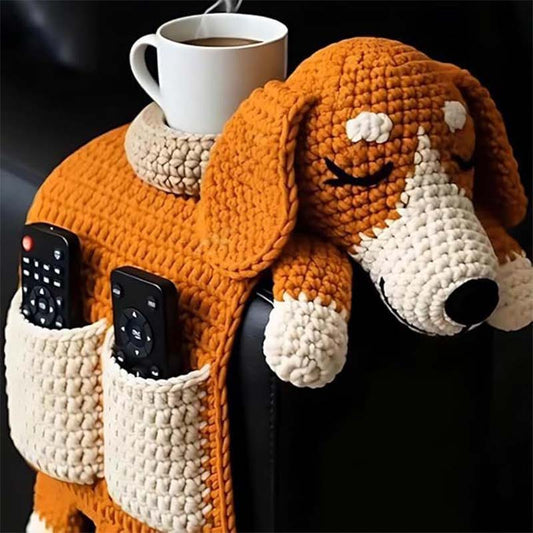 Dog Armrest Storage Organiser With Cup Holder