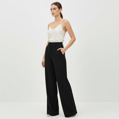 Women’s High Waist Wide Leg Smart Trousers