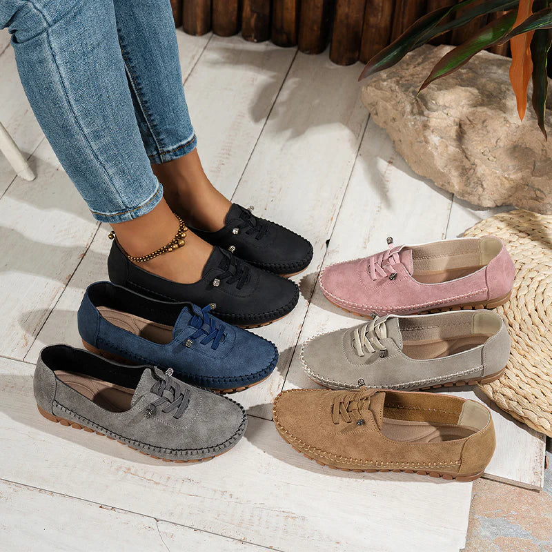 Women’s Soft-Step Lace-Up Casual Loafers