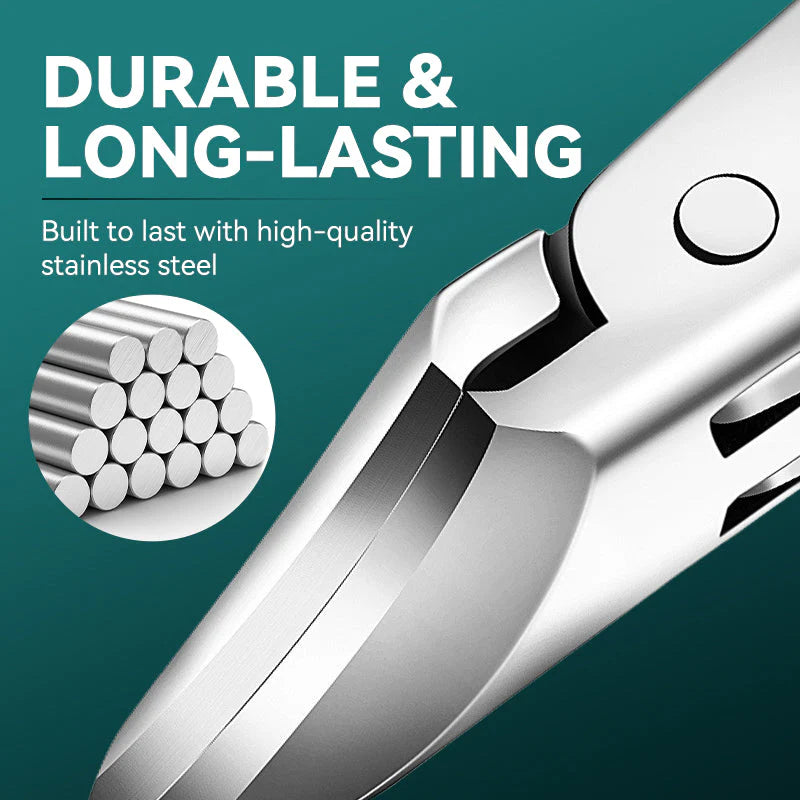 Precision Wide Jaw Stainless Nail Clippers