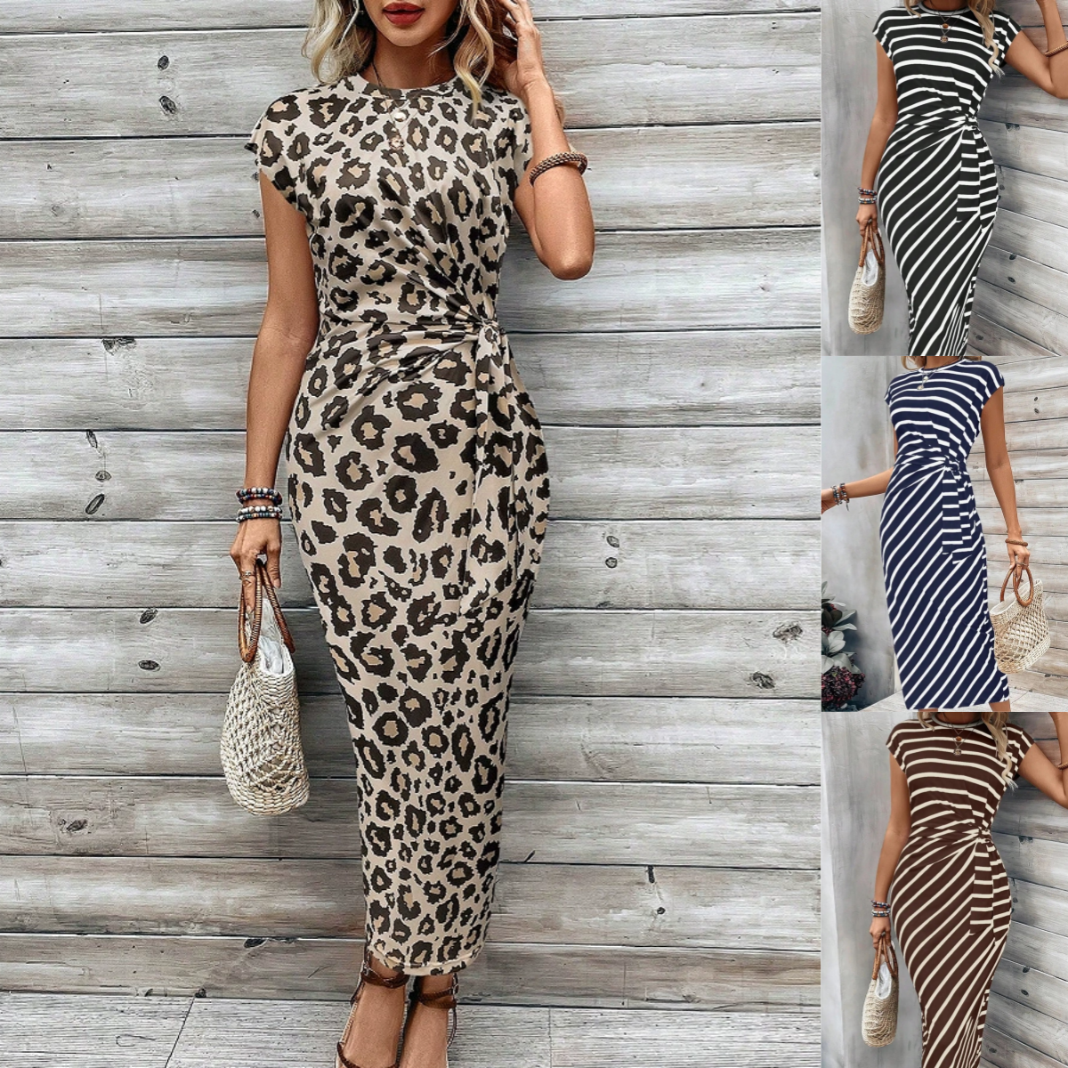 Women’s Seralina Colour-Block Tie Waist Maxi Dress