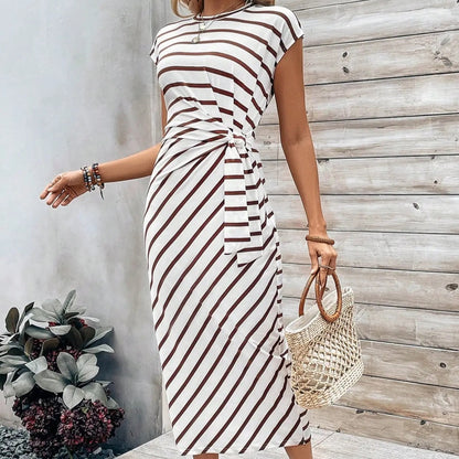 Women’s Seralina Colour-Block Tie Waist Maxi Dress