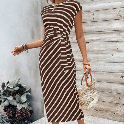 Women’s Seralina Colour-Block Tie Waist Maxi Dress