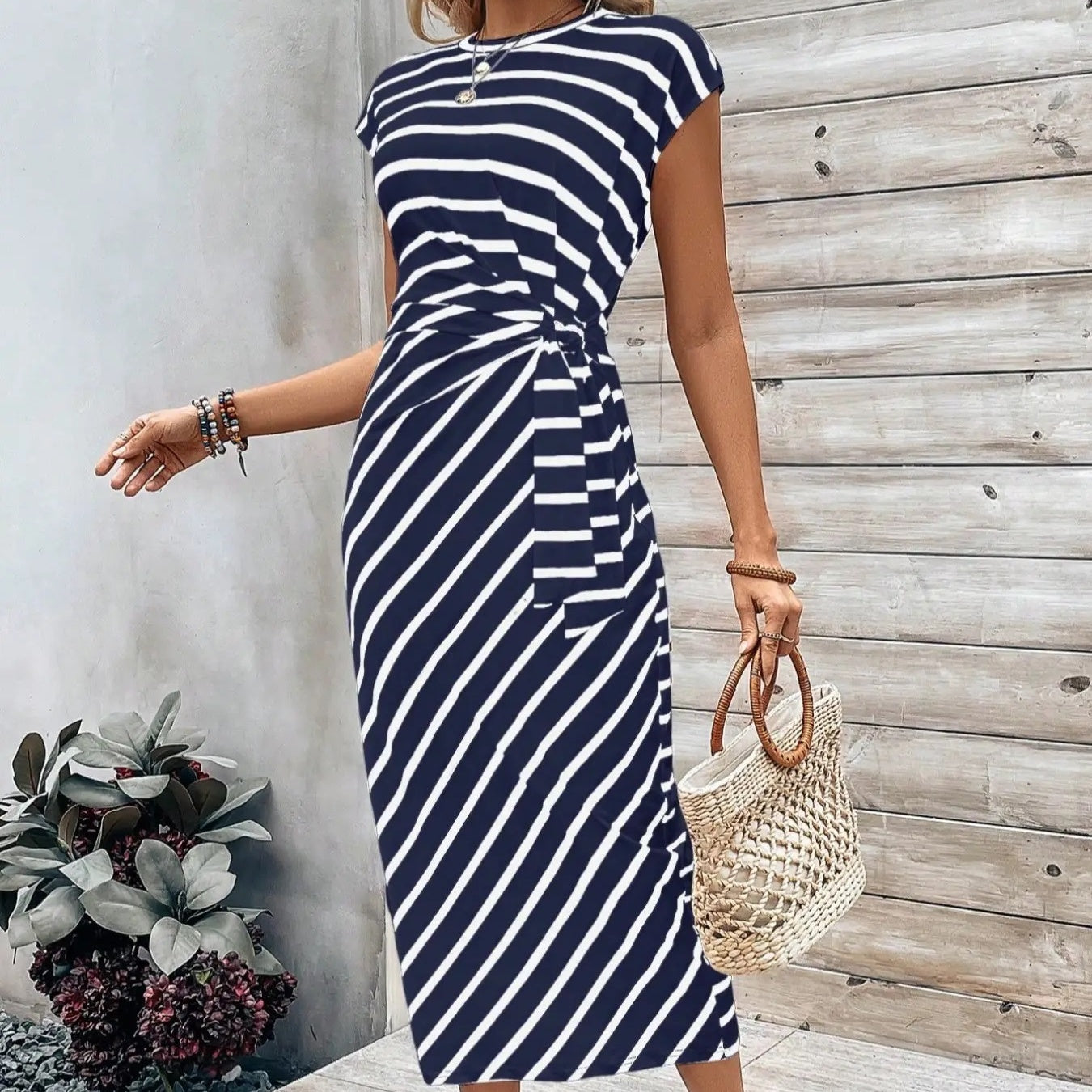 Women’s Seralina Colour-Block Tie Waist Maxi Dress