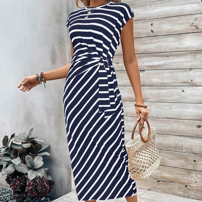 Women’s Seralina Colour-Block Tie Waist Maxi Dress