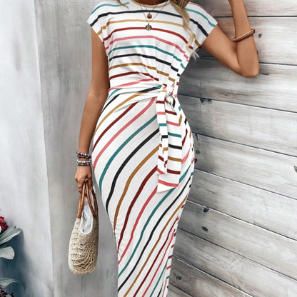 Women’s Seralina Colour-Block Tie Waist Maxi Dress