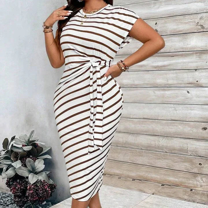 Women’s Seralina Colour-Block Tie Waist Maxi Dress