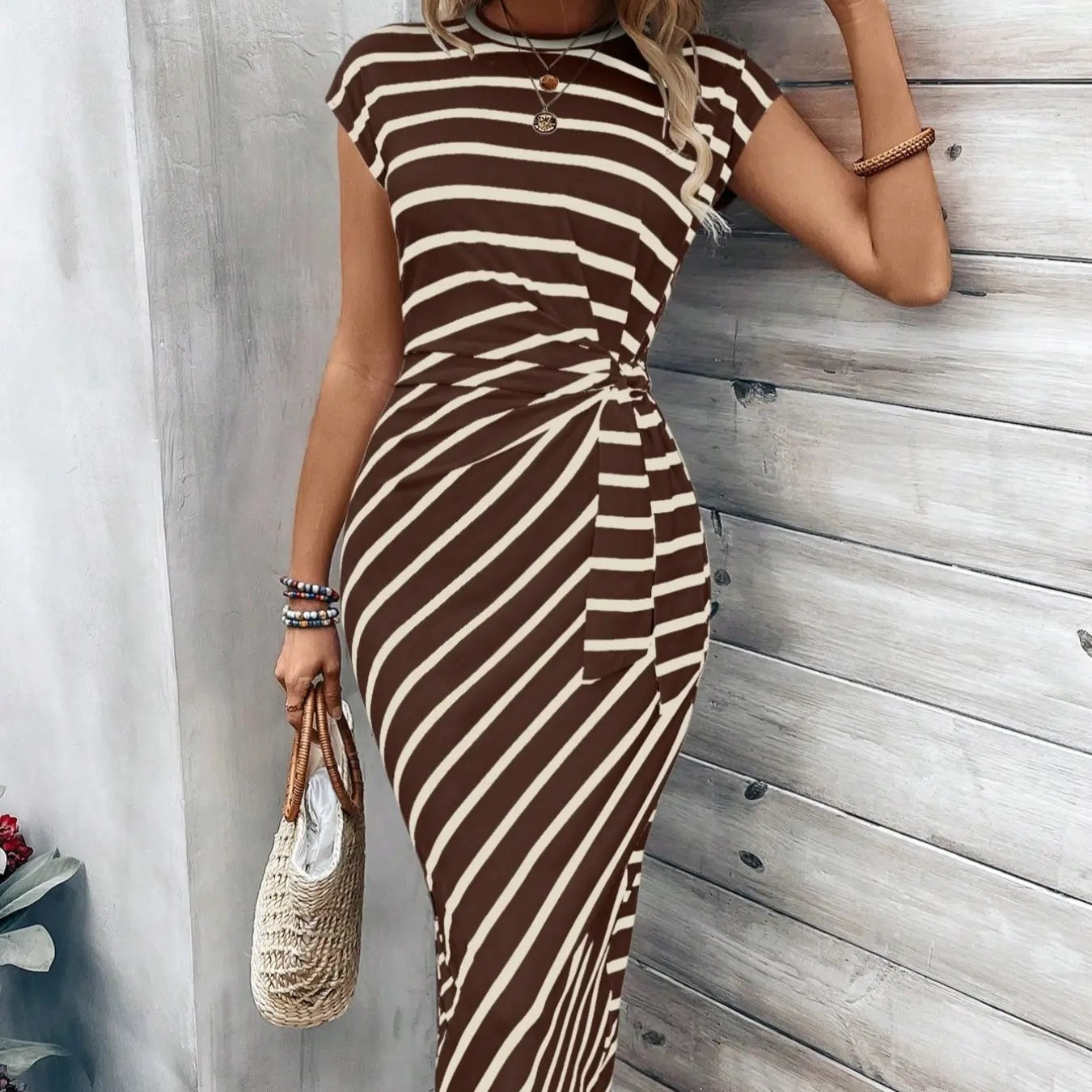 Women’s Seralina Colour-Block Tie Waist Maxi Dress
