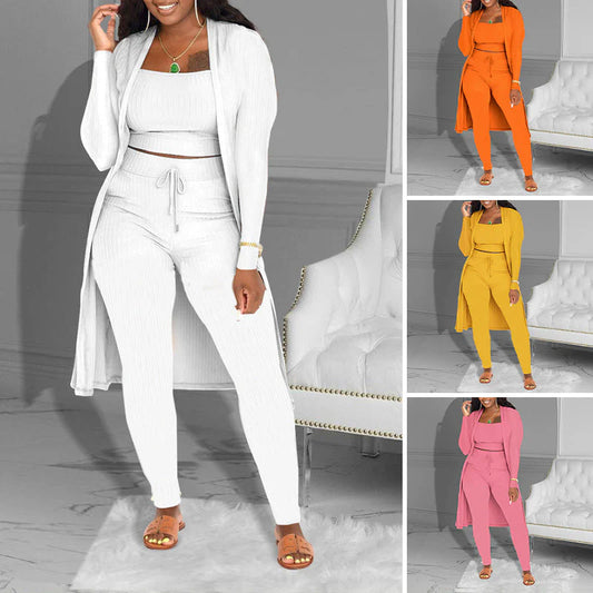 Women’s Arlisse Ribbed Three-Piece Lounge Set