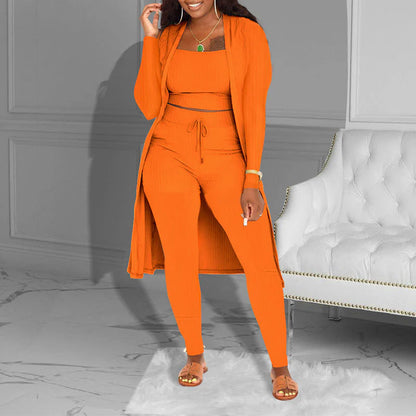 Women’s Arlisse Ribbed Three-Piece Lounge Set
