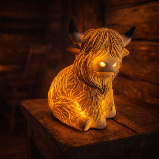 Highland Calf Ambient Glow Table Light