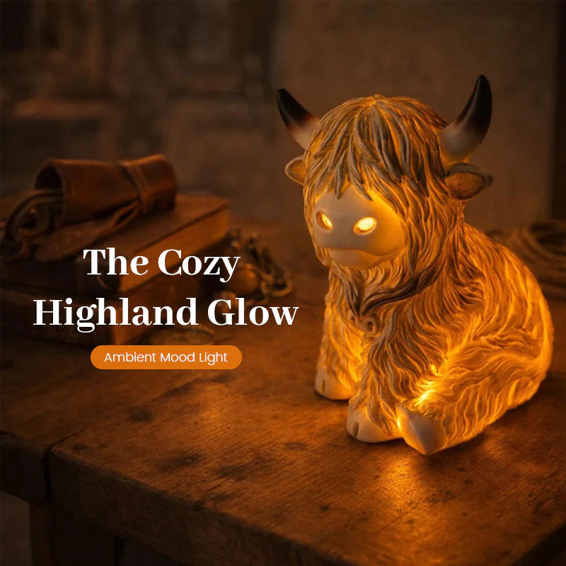Highland Calf Ambient Glow Table Light