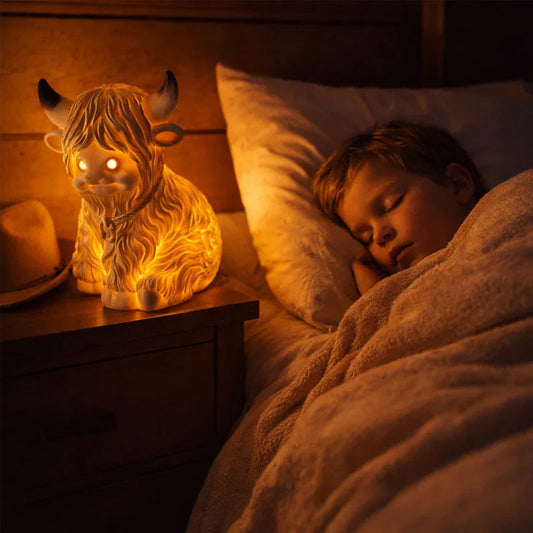 Highland Calf Ambient Glow Table Light