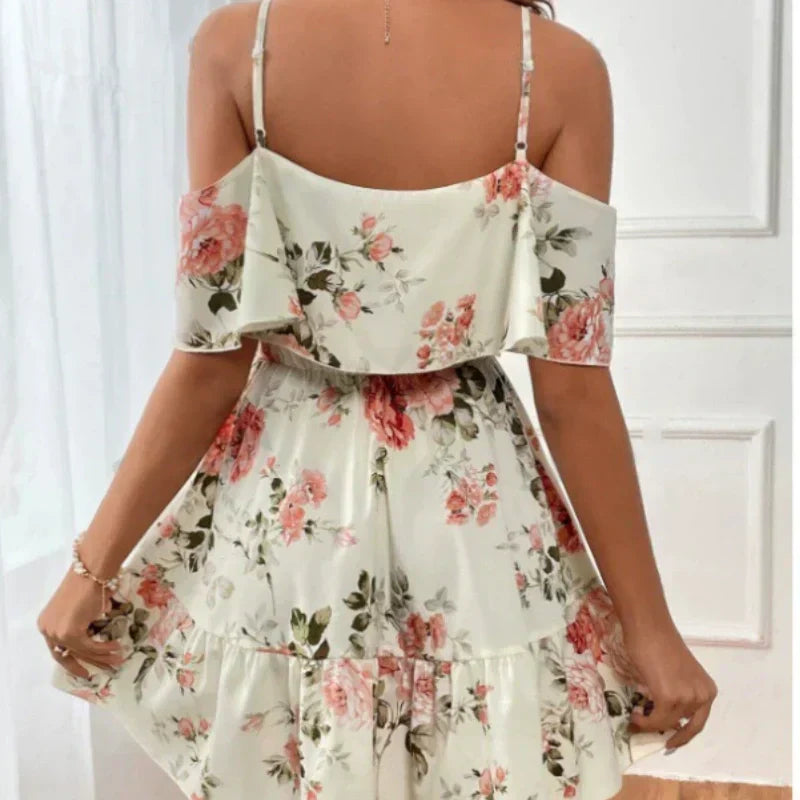 Women’s Elara Bohemian Cut-Out Shoulder Dress
