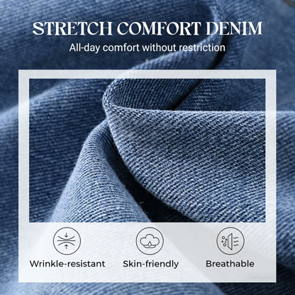 Women’s High-Waist Wide-Leg Stretch Jeans