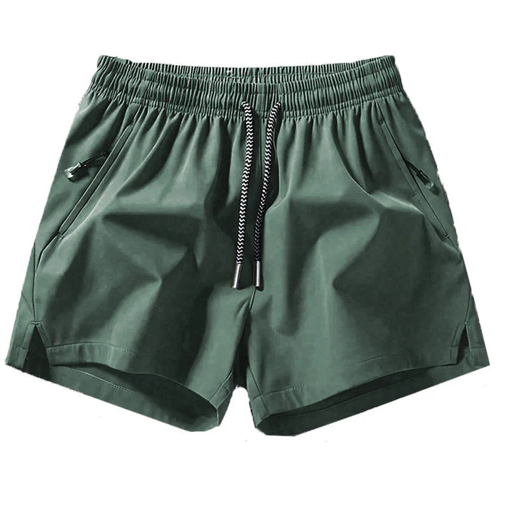 Men’s Quick-Dry Athletic Shorts with Zip Pockets