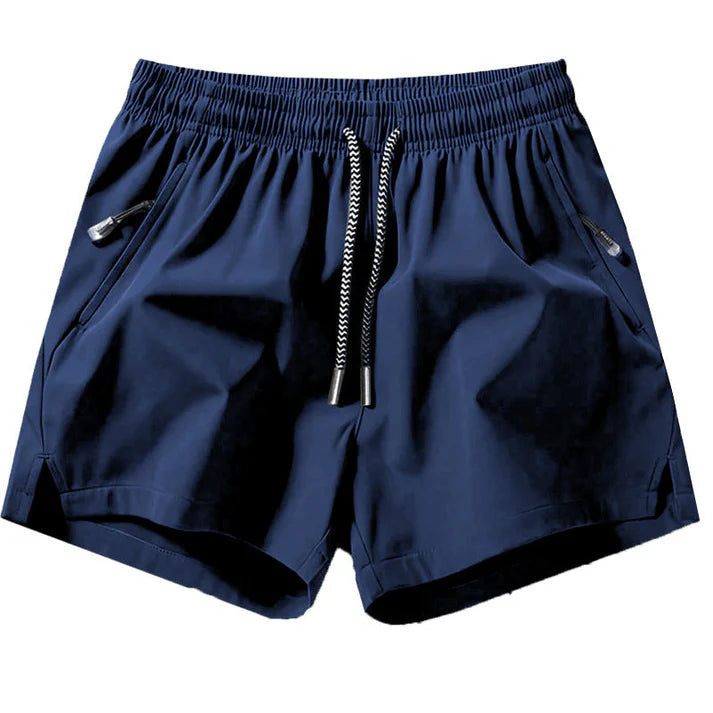 Men’s Quick-Dry Athletic Shorts with Zip Pockets