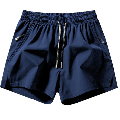 Men’s Quick-Dry Athletic Shorts with Zip Pockets