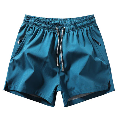 Men’s Quick-Dry Athletic Shorts with Zip Pockets