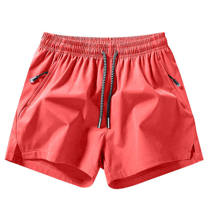 Men’s Quick-Dry Athletic Shorts with Zip Pockets