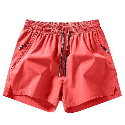 Men’s Quick-Dry Athletic Shorts with Zip Pockets