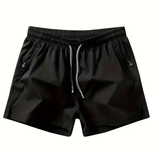 Men’s Quick-Dry Athletic Shorts with Zip Pockets
