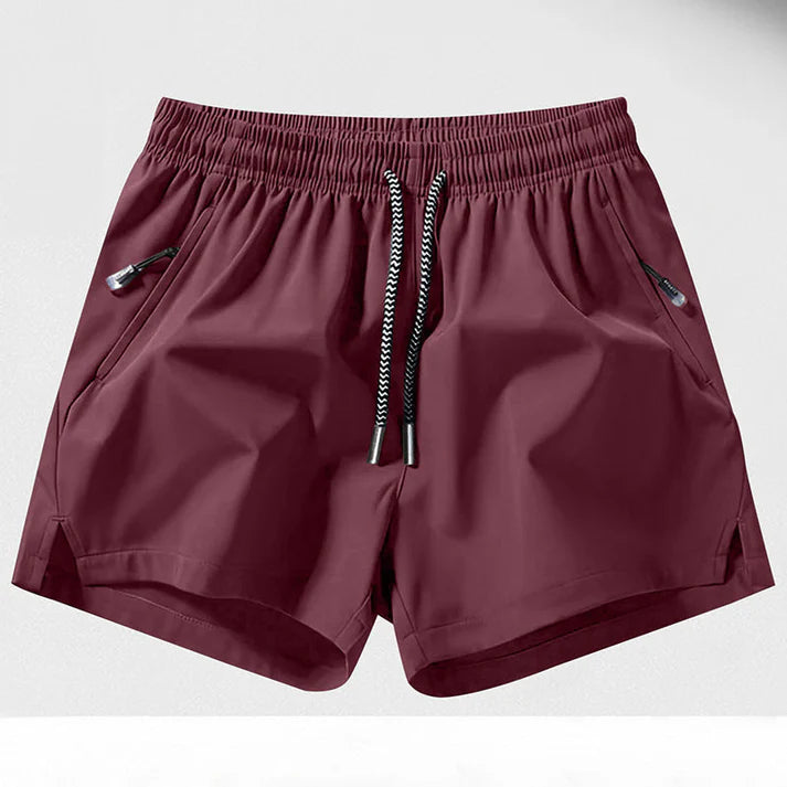 Men’s Quick-Dry Athletic Shorts with Zip Pockets