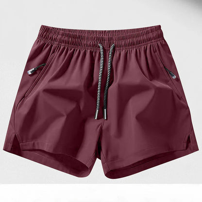 Men’s Quick-Dry Athletic Shorts with Zip Pockets