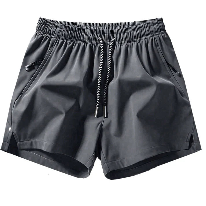 Men’s Quick-Dry Athletic Shorts with Zip Pockets