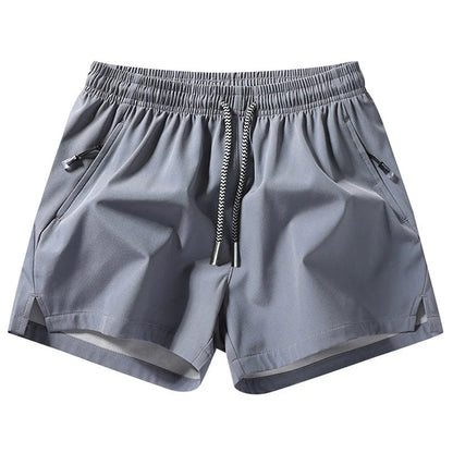 Men’s Quick-Dry Athletic Shorts with Zip Pockets