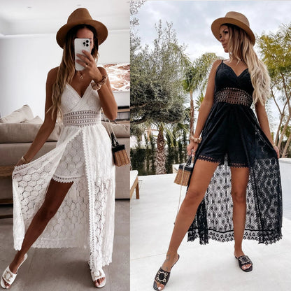 Women's Strappy Cut Out Summer Jumpsuit