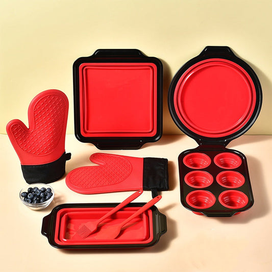 8-Piece Silicone Non-Stick Bakeware Set