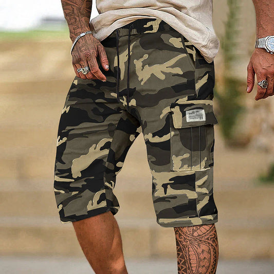 Men’s Camouflage Multi-Pocket Cargo Shorts