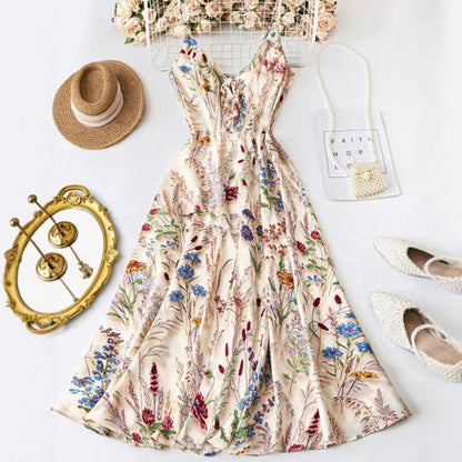 Women's Plus-Size Floral Midi Dress