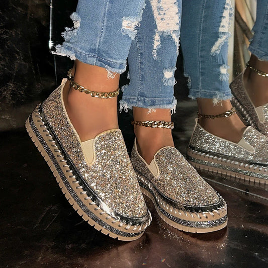 Women’s Sequin Slip-On Comfort Shoes
