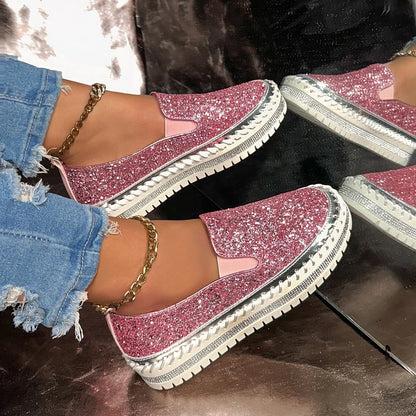 Women’s Sequin Slip-On Comfort Shoes