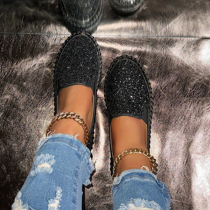 Women’s Sequin Slip-On Comfort Shoes
