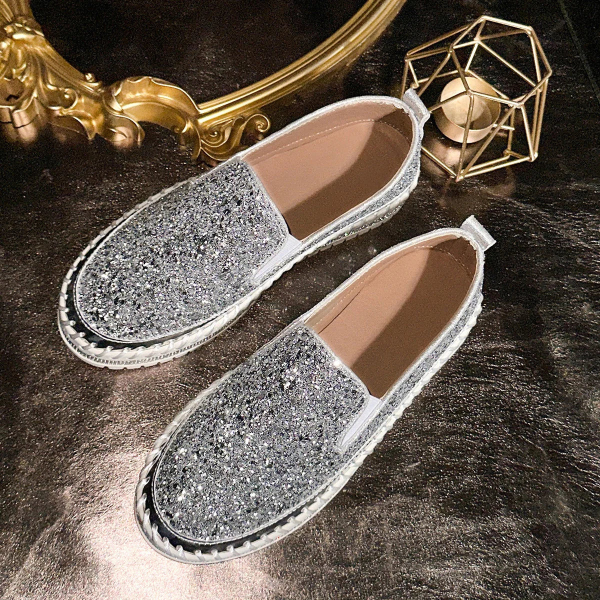 Women’s Sequin Slip-On Comfort Shoes